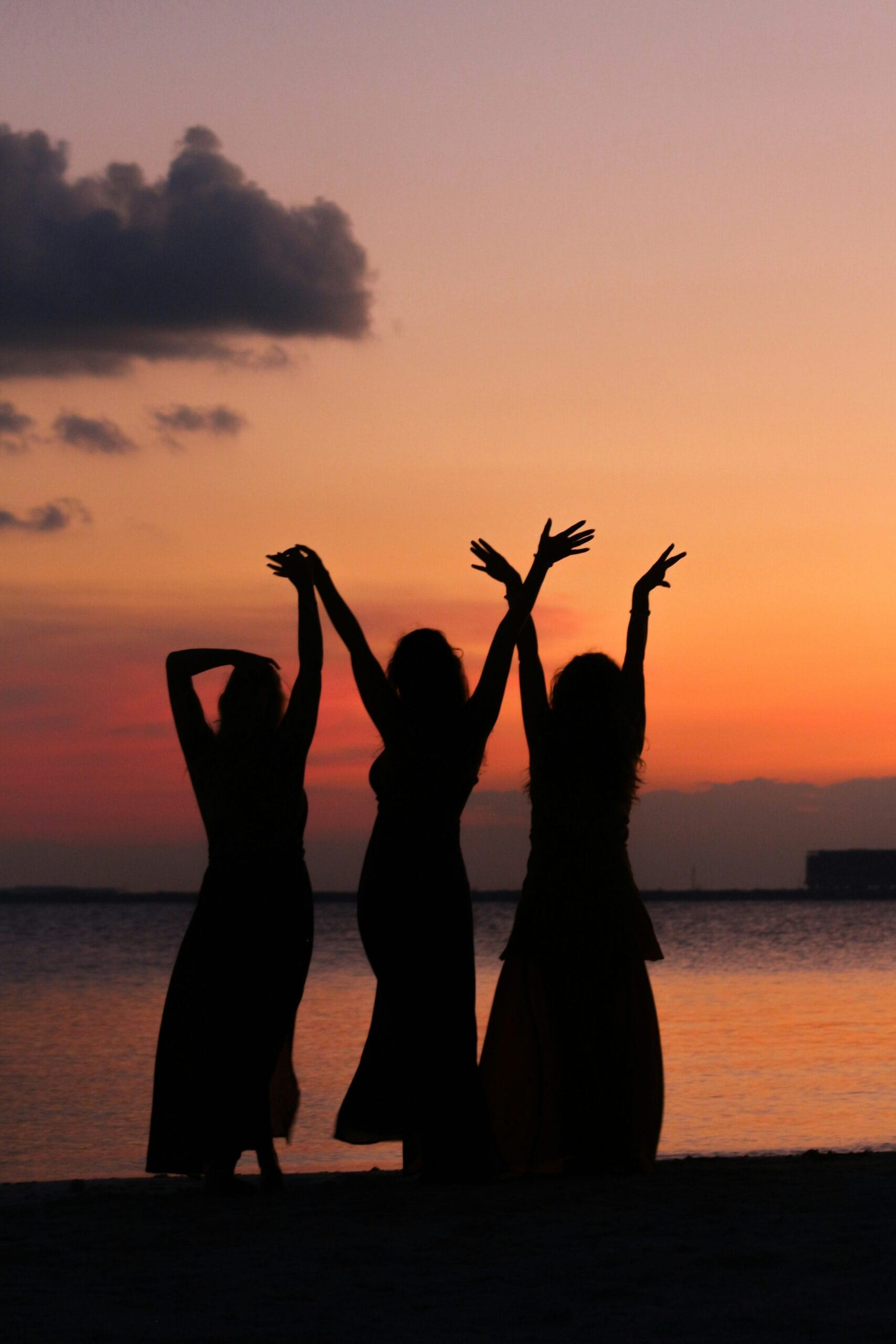 A woman enjoying a calm menstrual wellness ritual